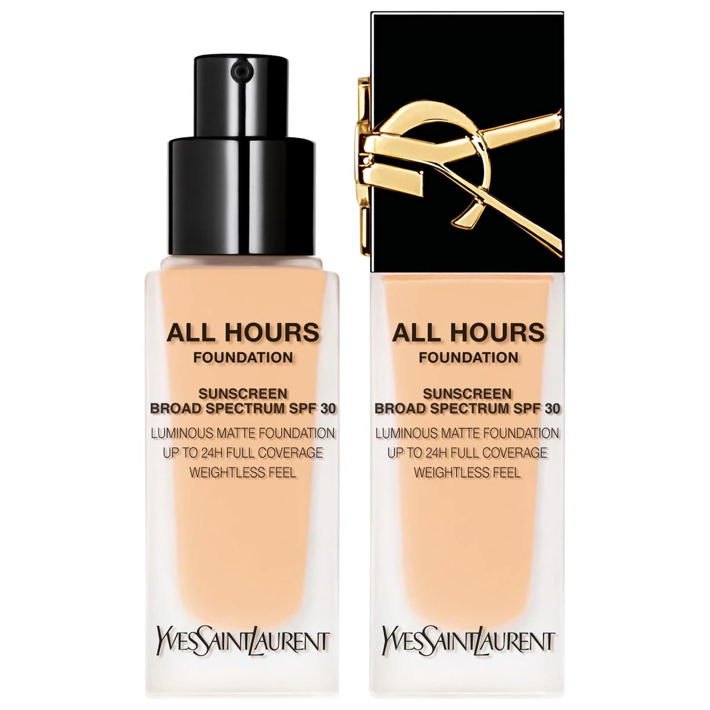 Yves Saint Laurent All Hours Luminous Natural Matte Foundation 24H Longwear SPF 30 with Hyaluronic Acid