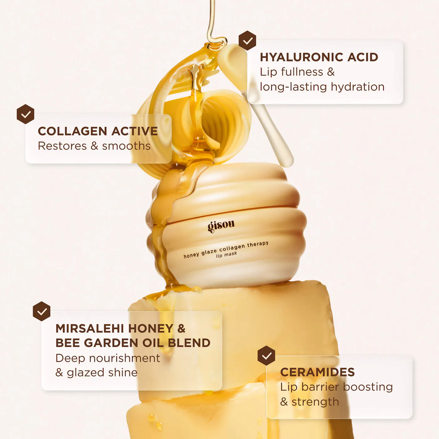 Gisou Honey Glaze Collagen Therapy Lip Mask 4