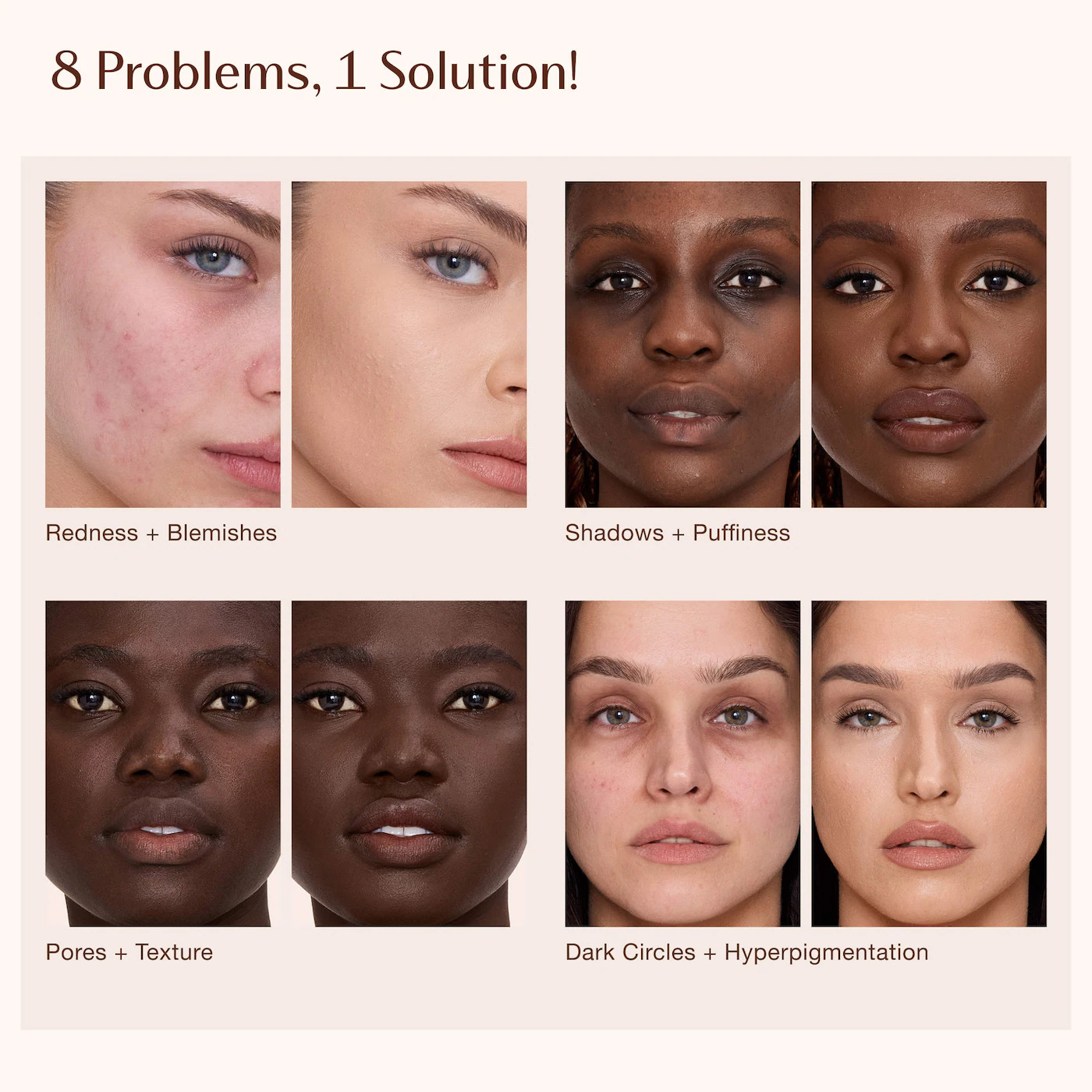 Charlotte Tilbury  Airbrush Flawless Crease-Proof Long-Wear Blur Concealer with Hyaluronic Acid 10