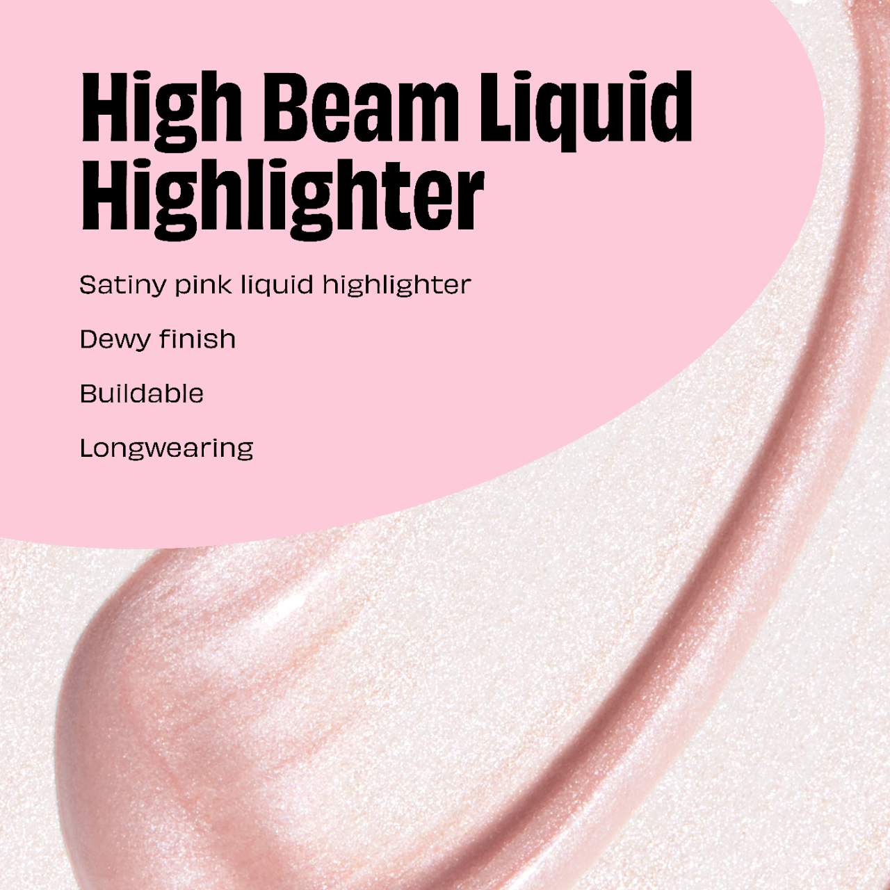 Benefit Cosmetics High Beam Satin Pink Liquid Highlighter 2