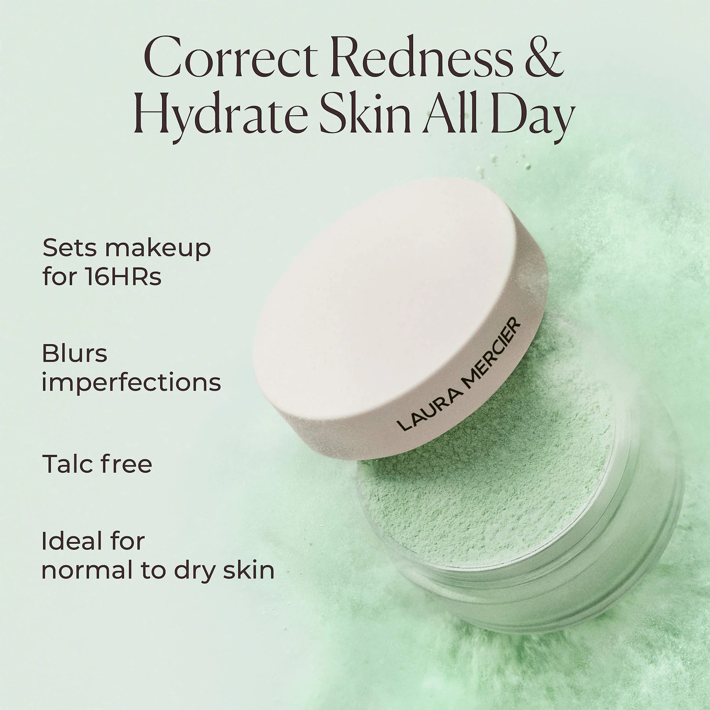 Laura Mercier  Ultra-Blur Talc-Free Longwearing Translucent Loose Setting Powder Mint 5